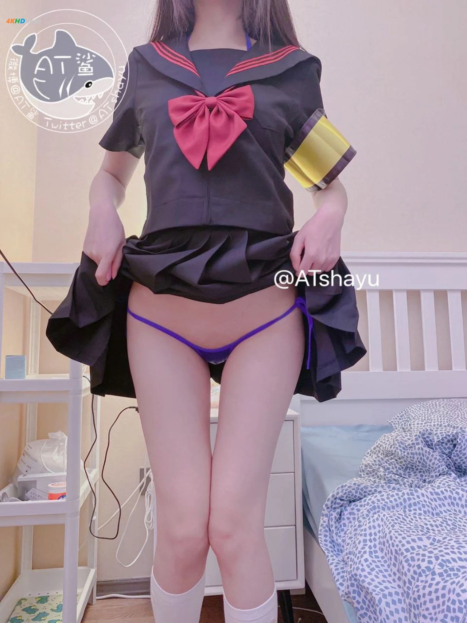 AT鲨  不守纪律的风纪委员[26MB-51photos]