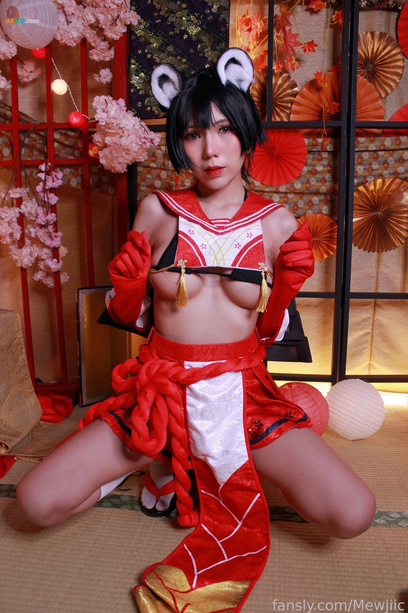 Mewjiic – Kasuga Tsubaki[100MB-33photos]