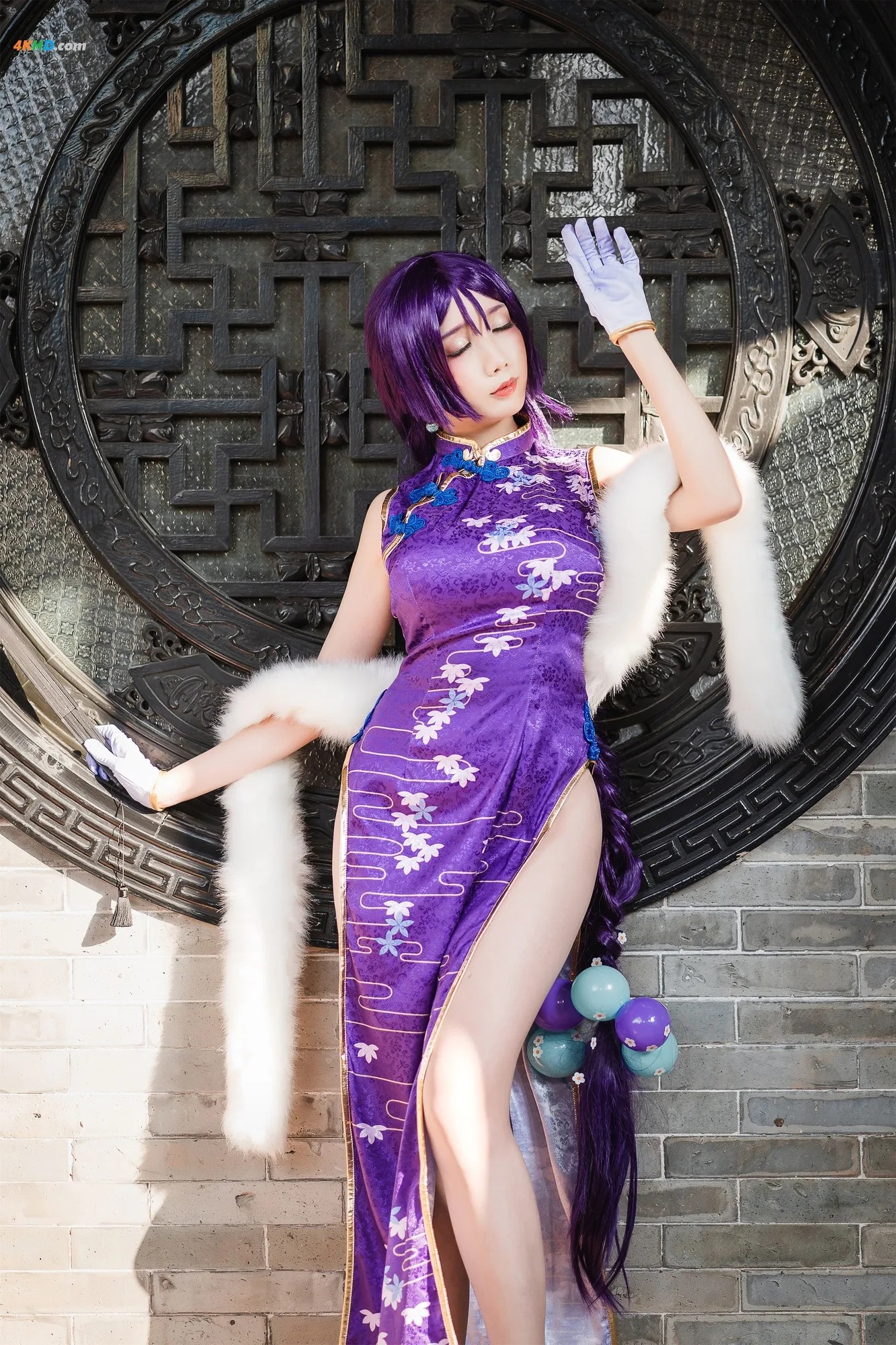 迷失人形QUQ –  源赖光旗袍[88MB-25photos]