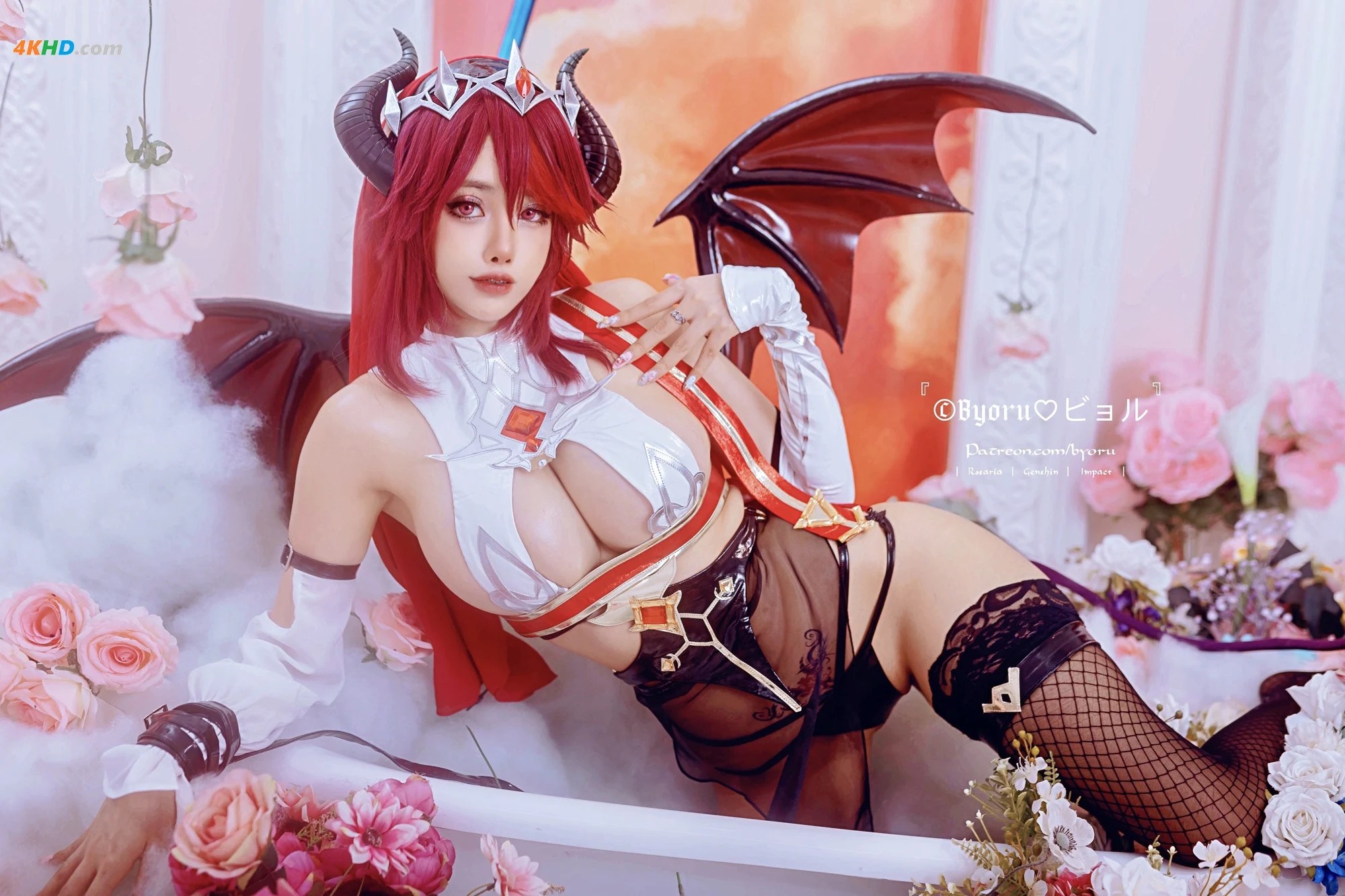 Byoru – Rosaria Succubus (Genshin Impact)[173MB-61photos]