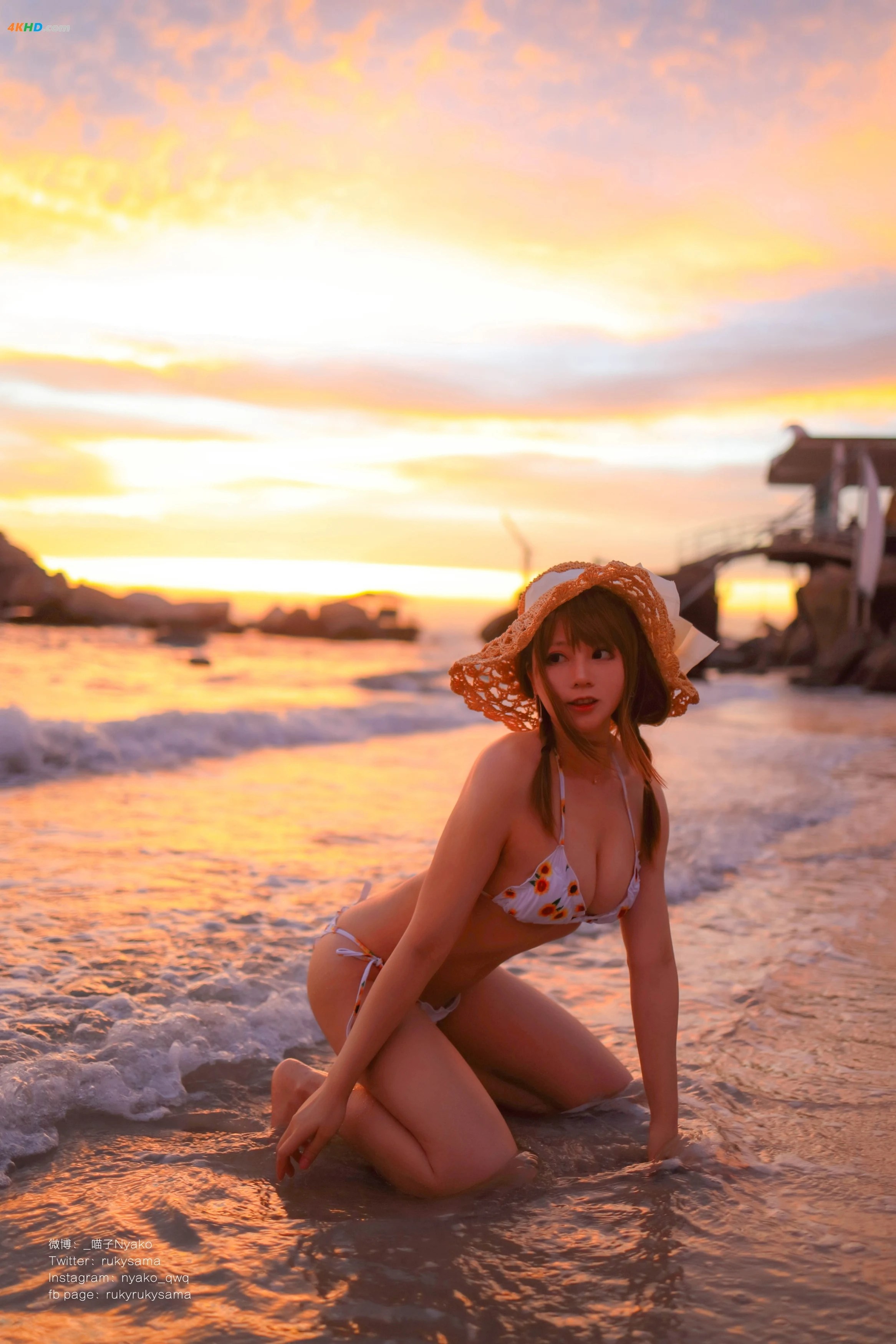 Nyako喵子 – 向日葵比基尼[127MB-66photos]