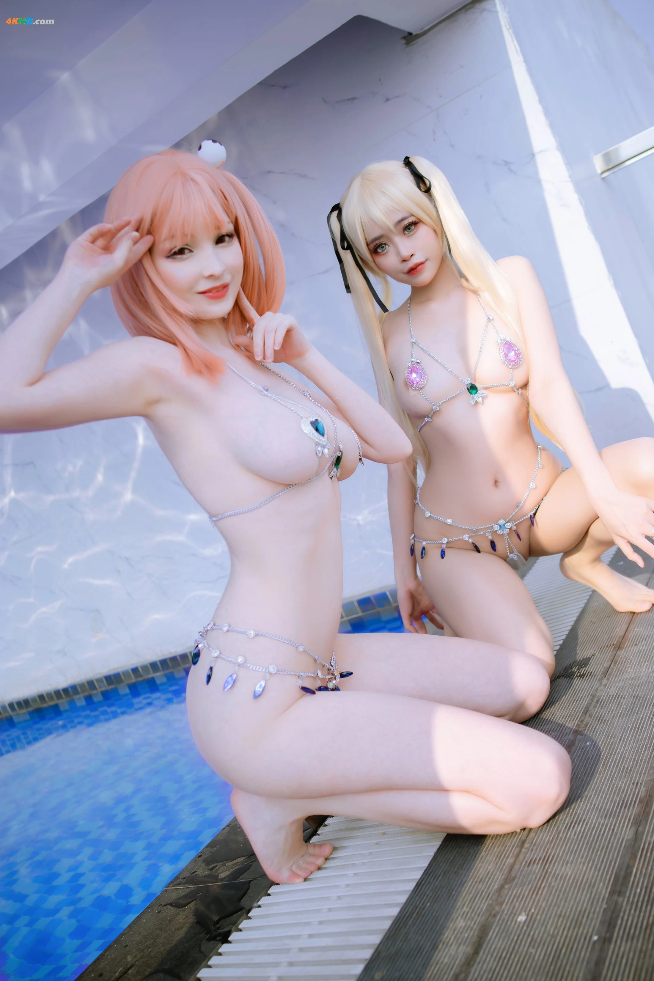 Byoru & Hidori – Rose DoA 死或生泳装[115MB-42photos]