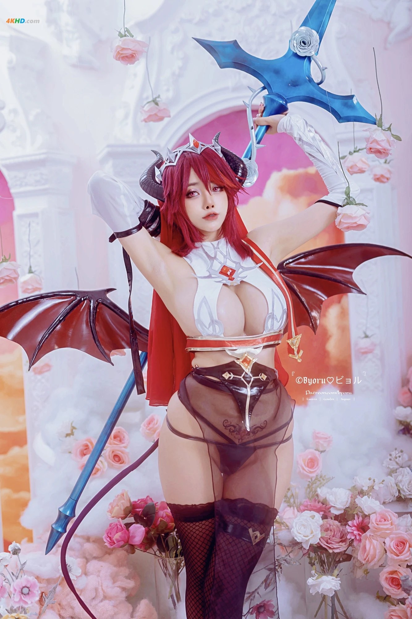 Byoru – Rosaria Succubus (Genshin Impact)[173MB-61photos]