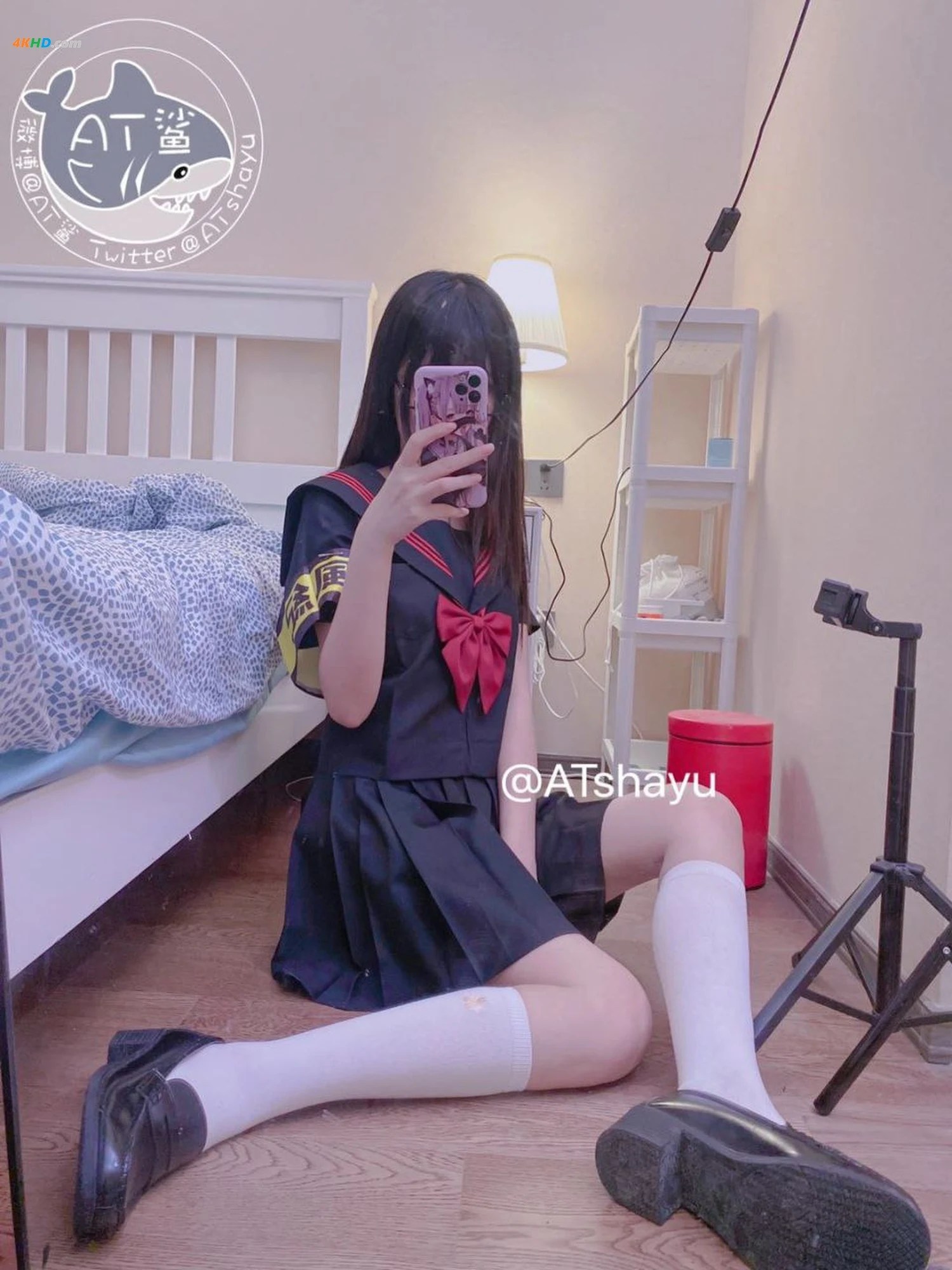 AT鲨  不守纪律的风纪委员[26MB-51photos]