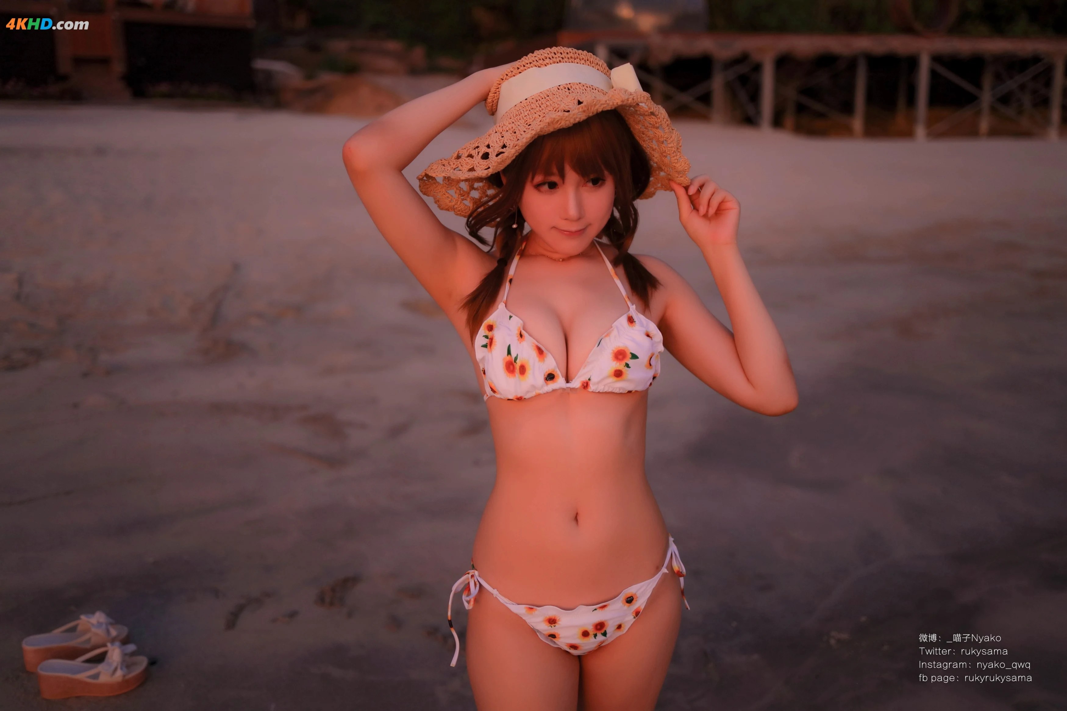 Nyako喵子 – 向日葵比基尼[127MB-66photos]