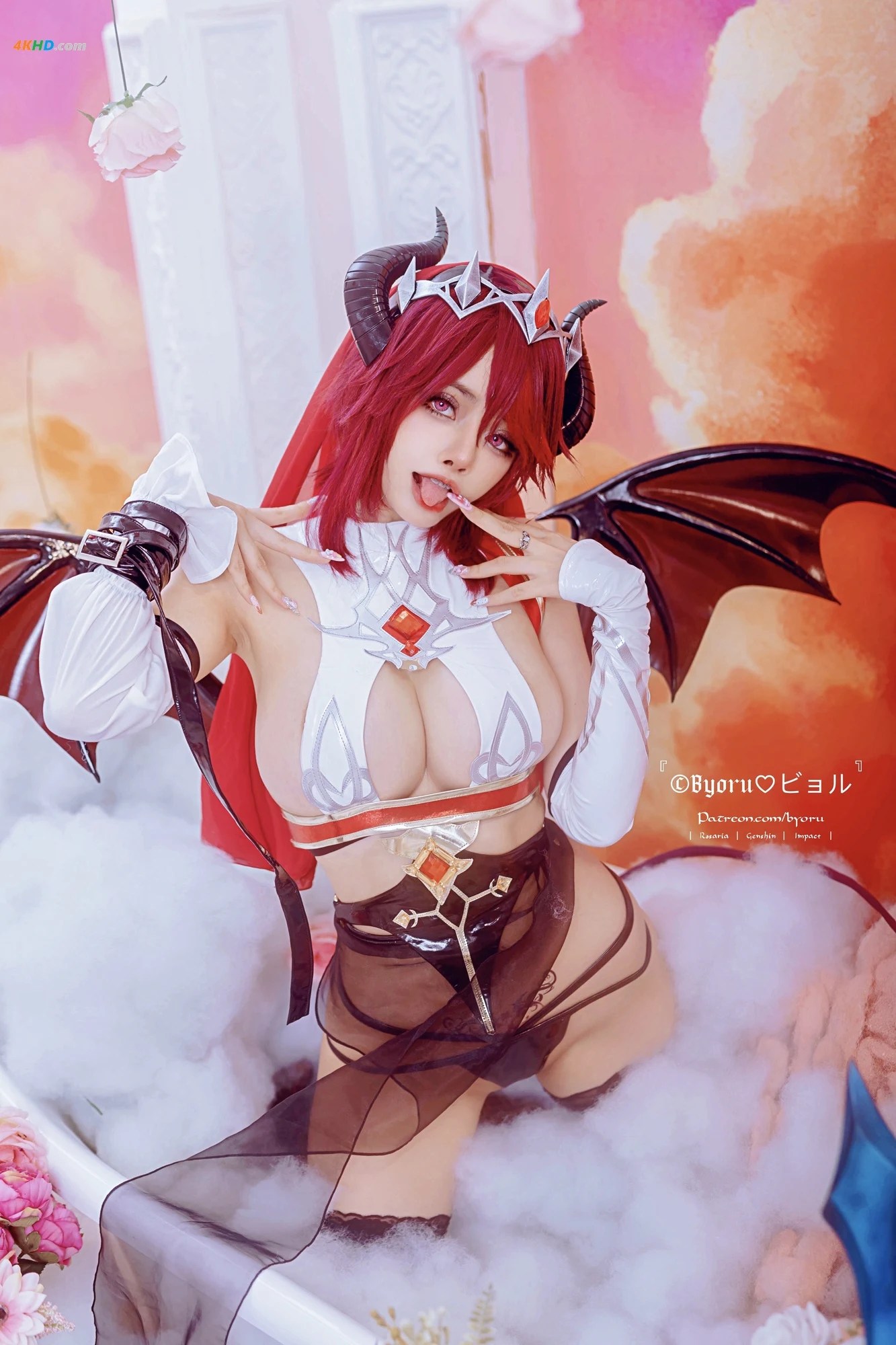 Byoru – Rosaria Succubus (Genshin Impact)[173MB-61photos]