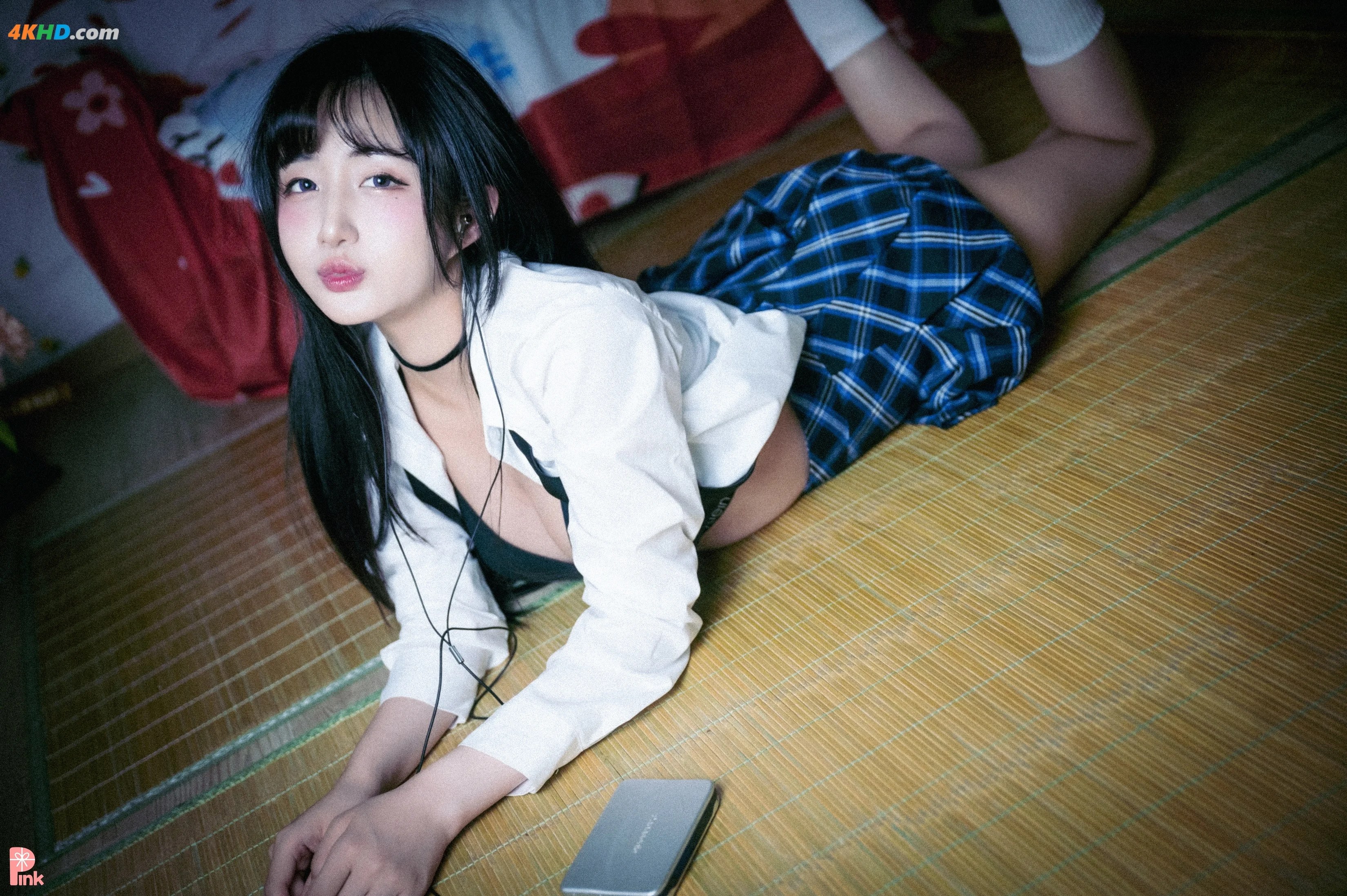 PINK RIBBON – Jina (한지나) – part 02 지나의 교복 생활 Dark ver[413MB-36photos]