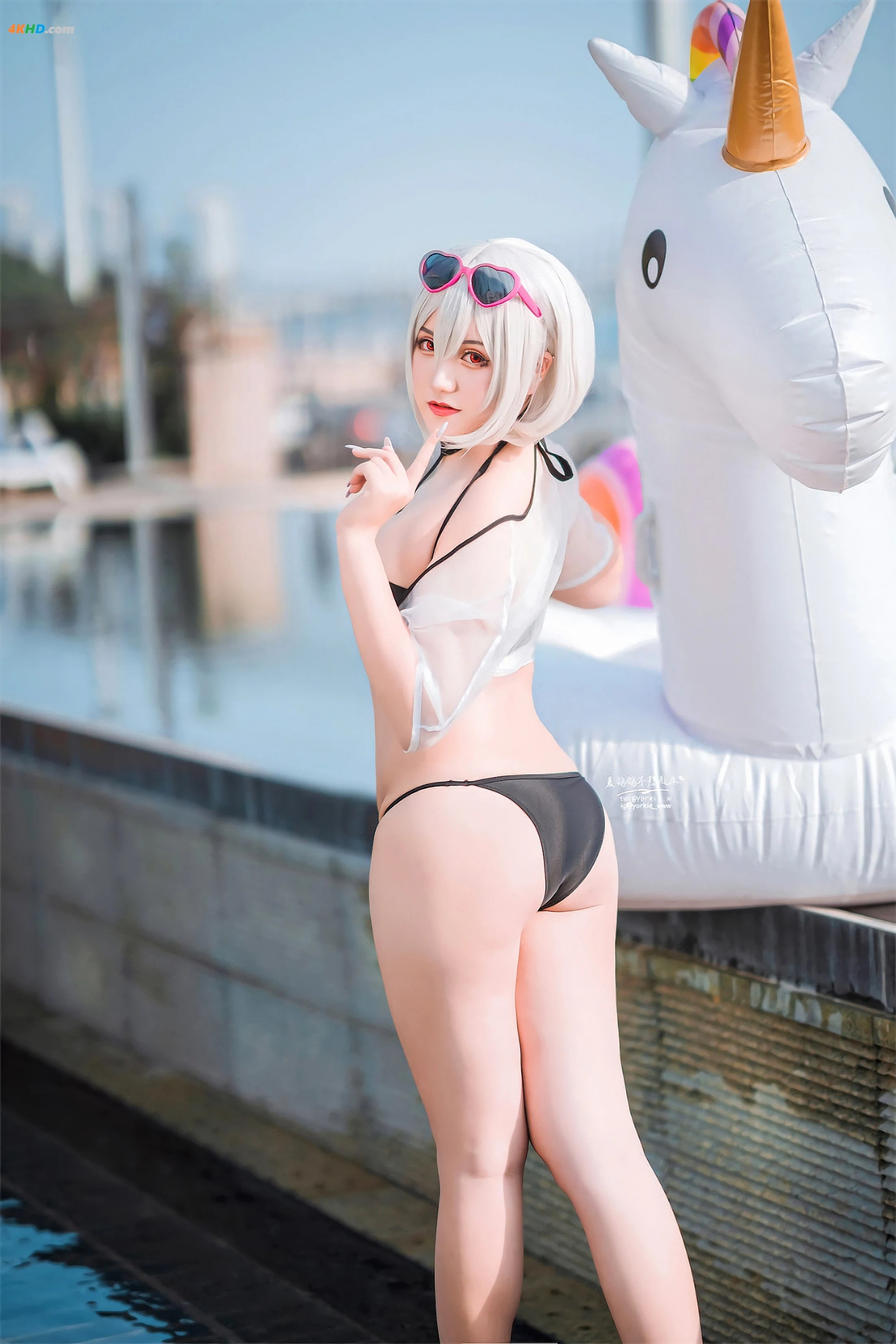 [夏鸽鸽不想起床] 天狼星泳装[114MB-43photos]