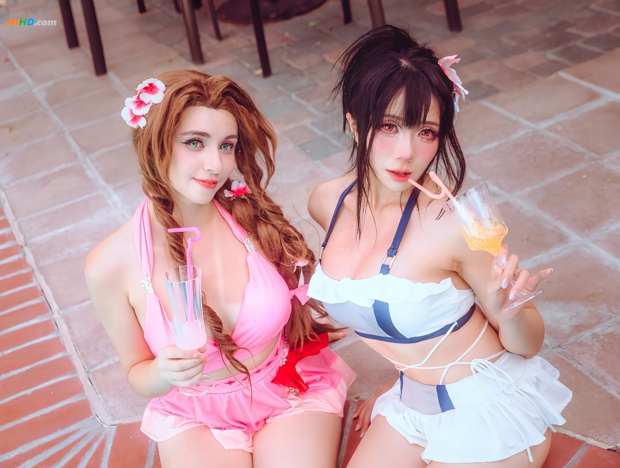 wiseinmadness & Usagi Christy ︱ Aerith, Tifa[14MB-19photos]