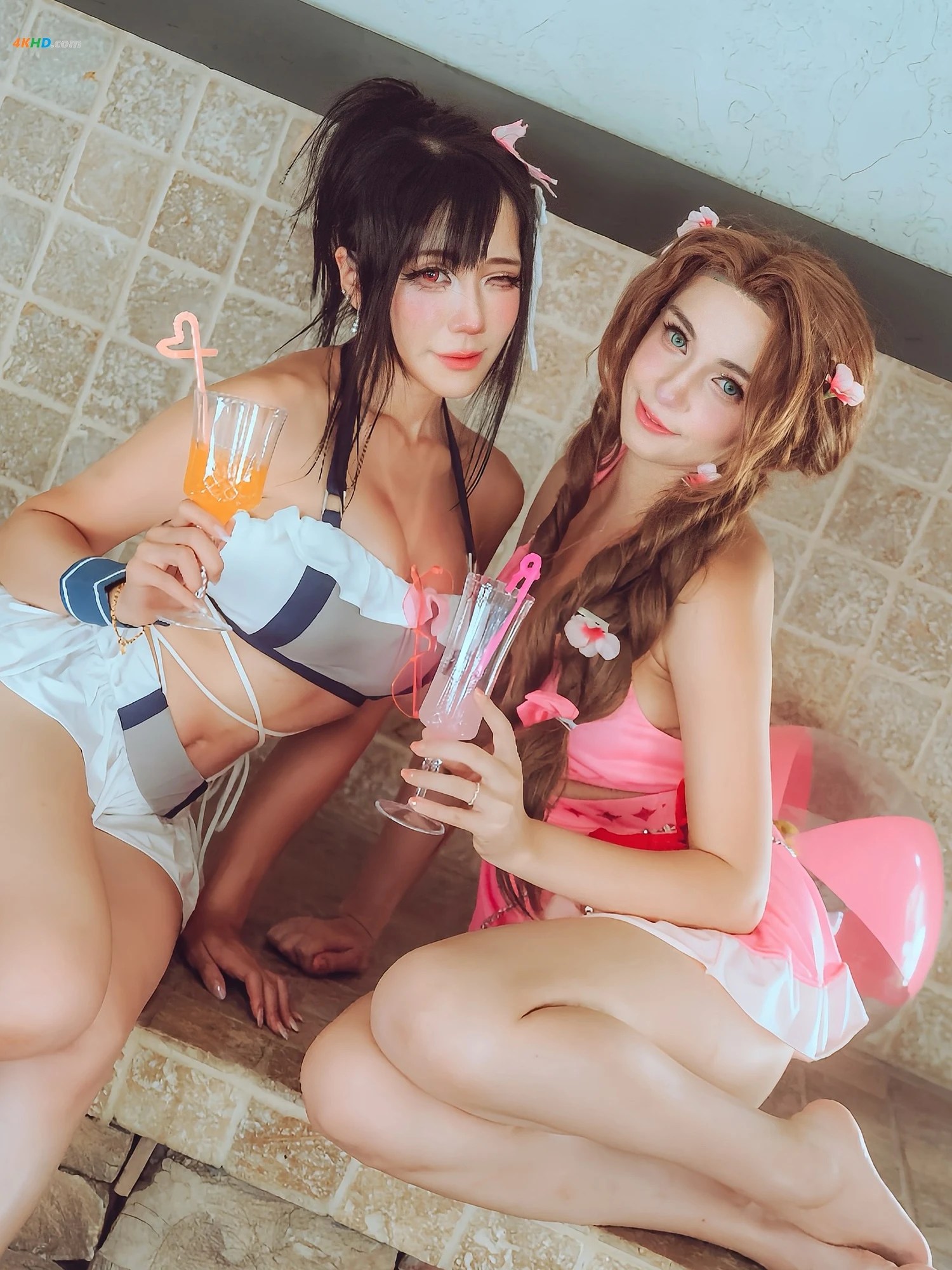 wiseinmadness & Usagi Christy ︱ Aerith, Tifa[14MB-19photos]