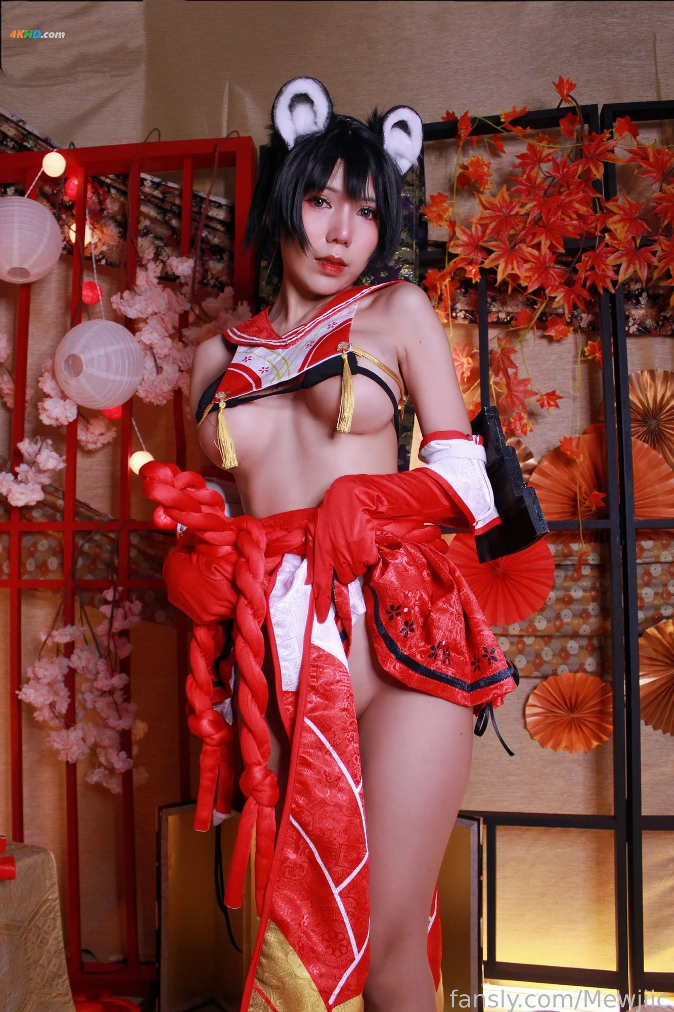 Mewjiic – Kasuga Tsubaki[100MB-33photos]