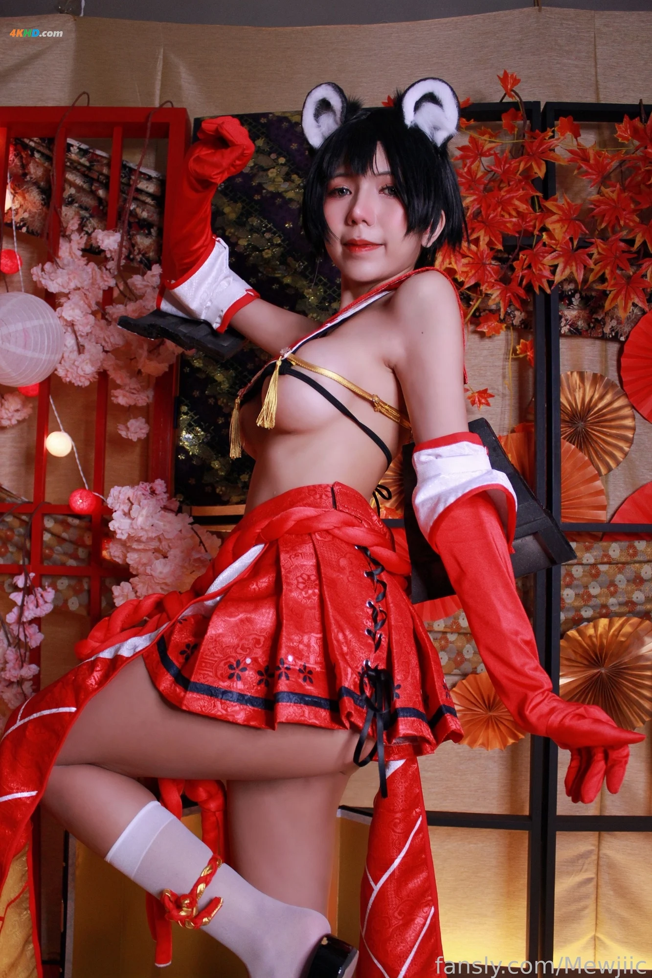 Mewjiic – Kasuga Tsubaki[100MB-33photos]