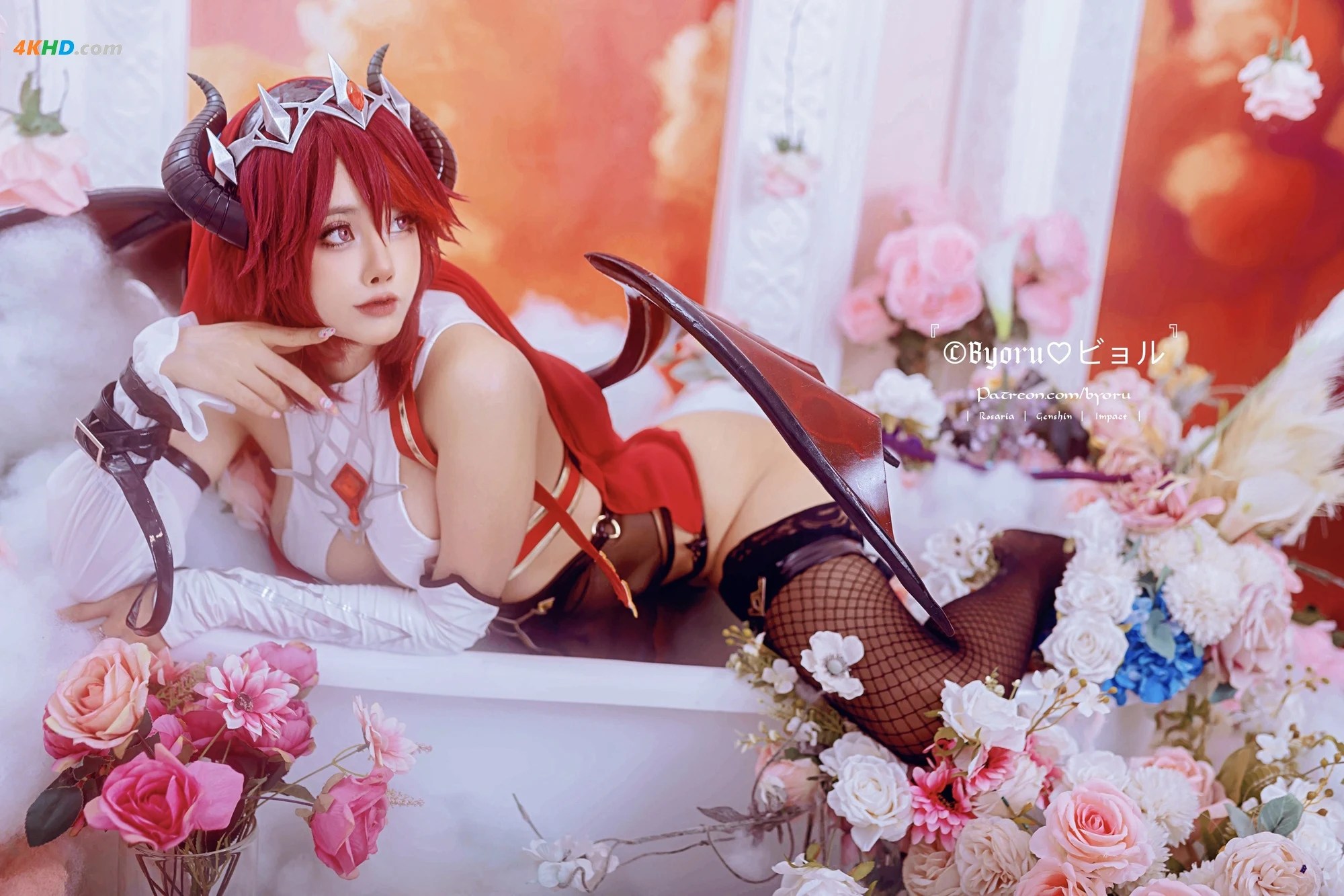 Byoru – Rosaria Succubus (Genshin Impact)[173MB-61photos]