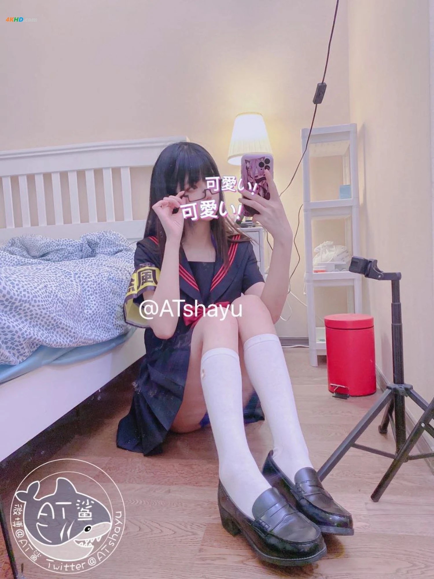 AT鲨  不守纪律的风纪委员[26MB-51photos]