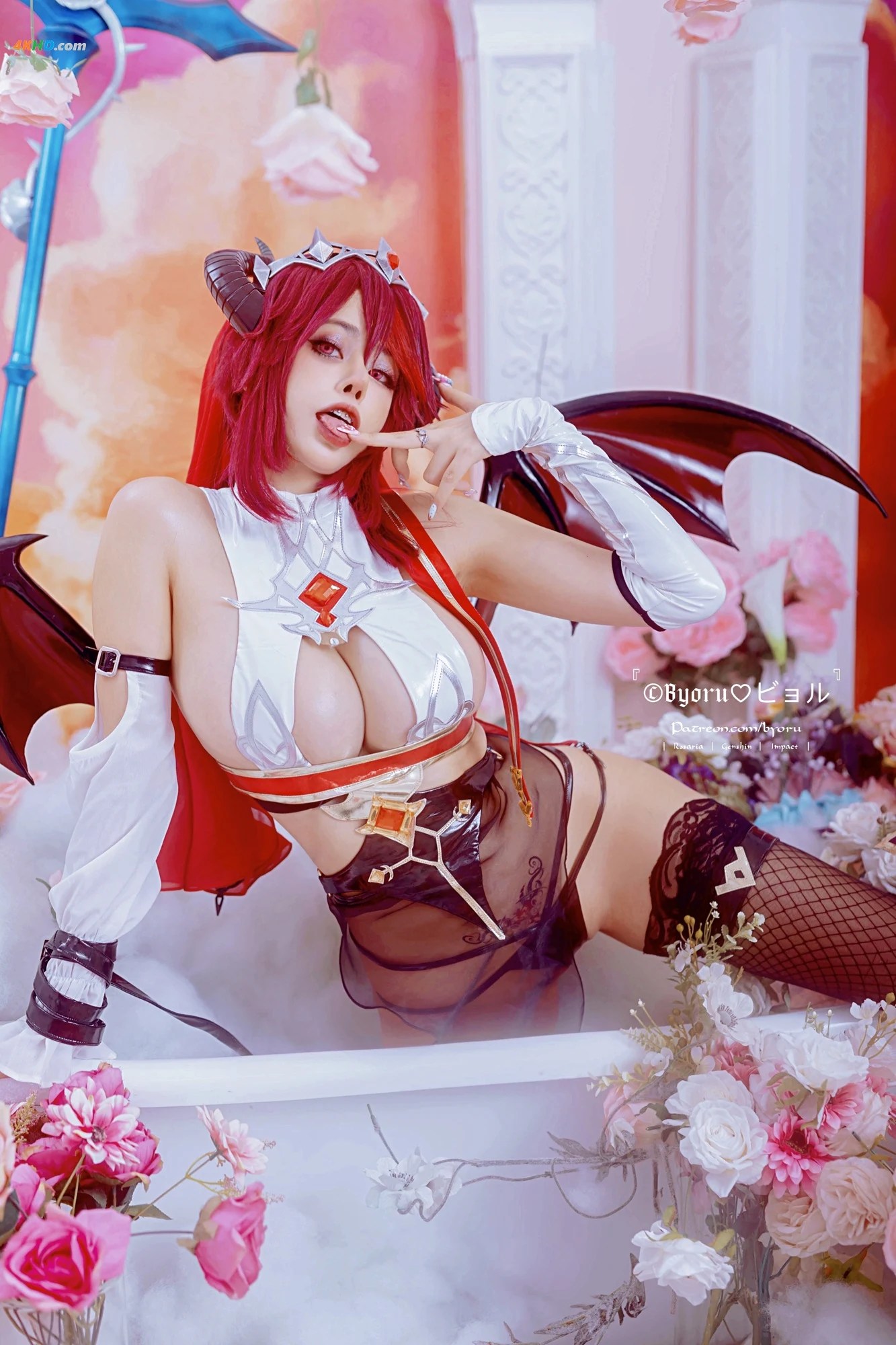 Byoru – Rosaria Succubus (Genshin Impact)[173MB-61photos]