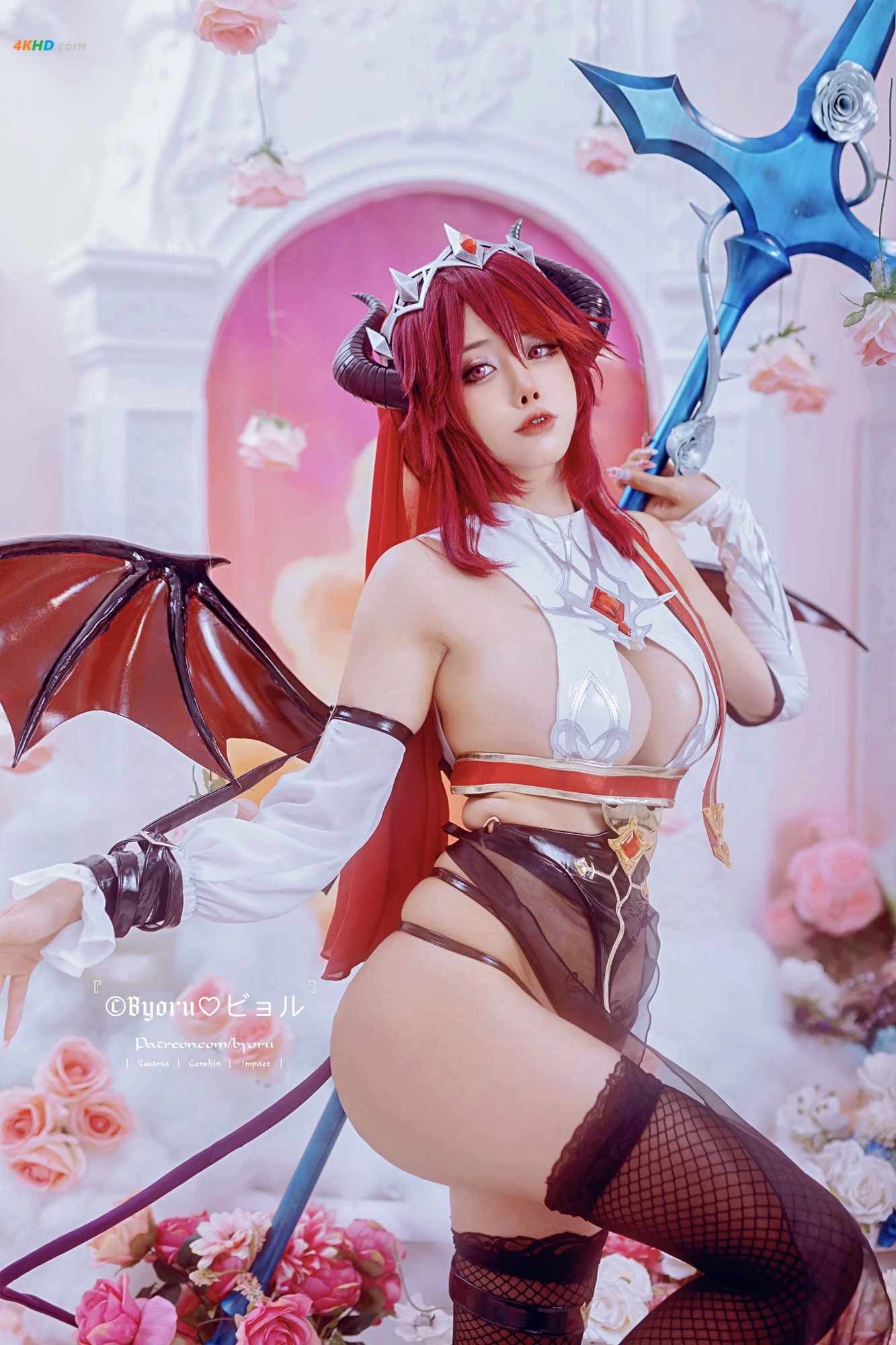 Byoru – Rosaria Succubus (Genshin Impact)[173MB-61photos]