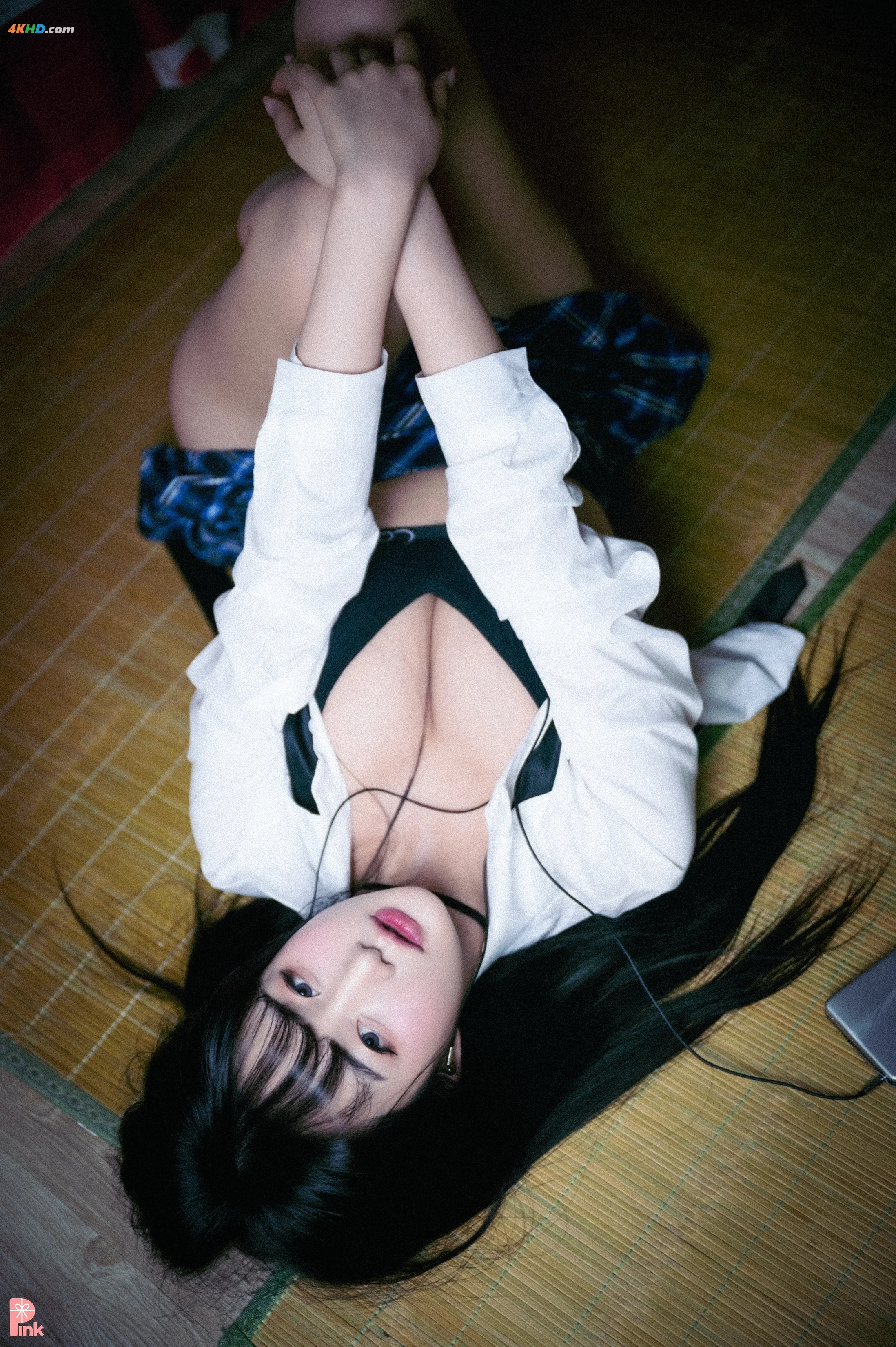 PINK RIBBON – Jina (한지나) – part 02 지나의 교복 생활 Dark ver[413MB-36photos]
