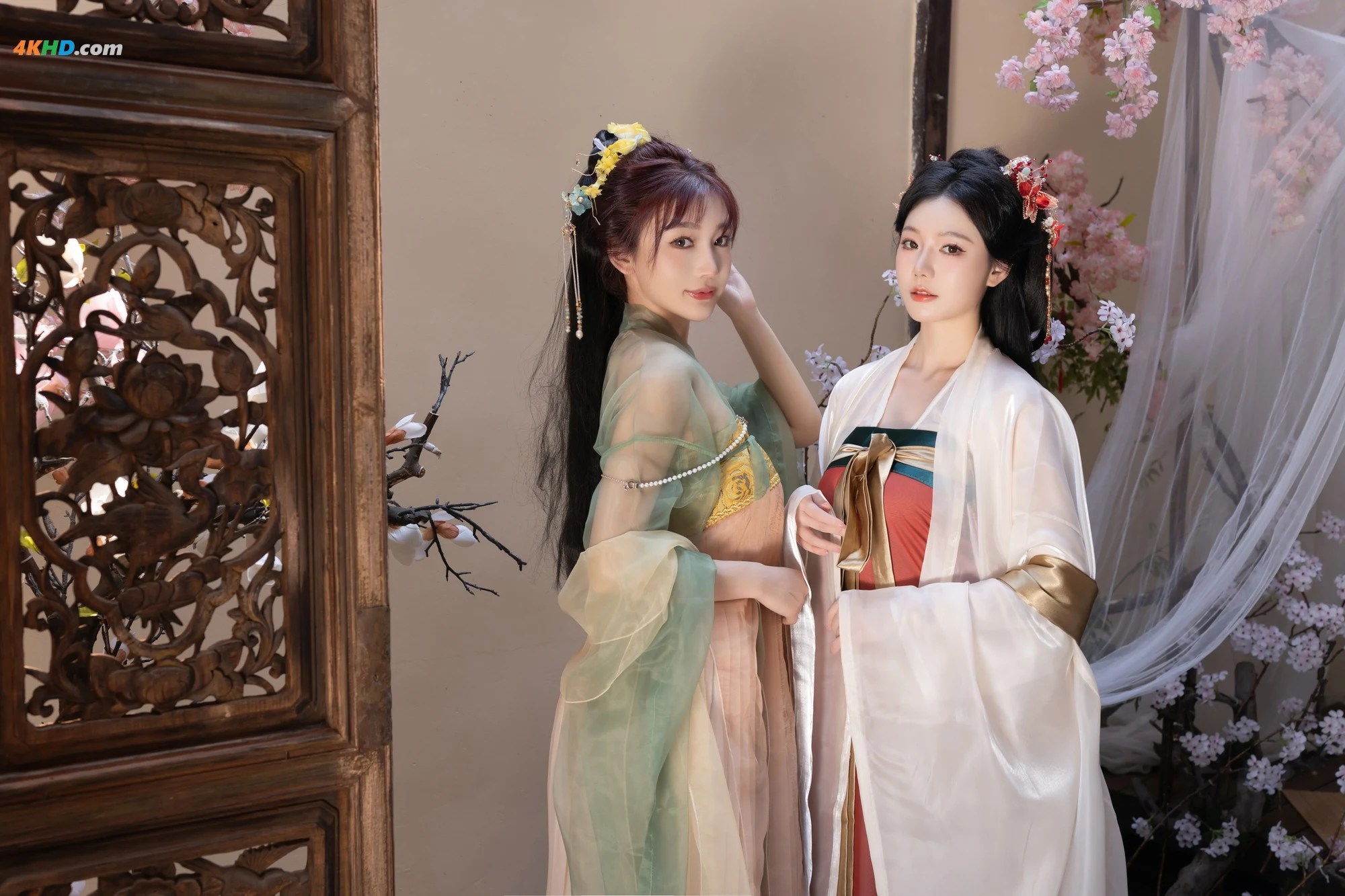 安然anran  &陆萱萱 内购无水印 闺蜜古装[960MB-105photos]