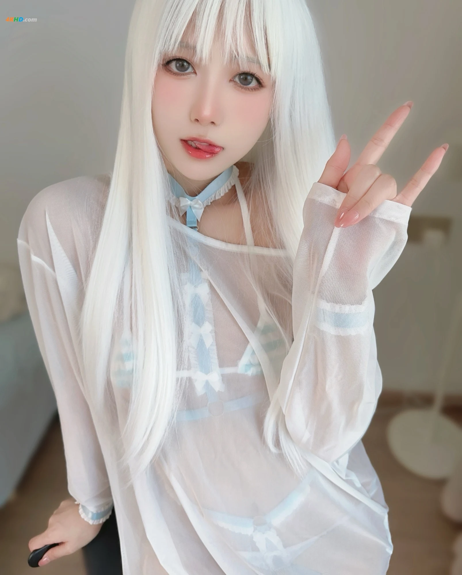 布丁大法  白毛女友[776MB-105photos]