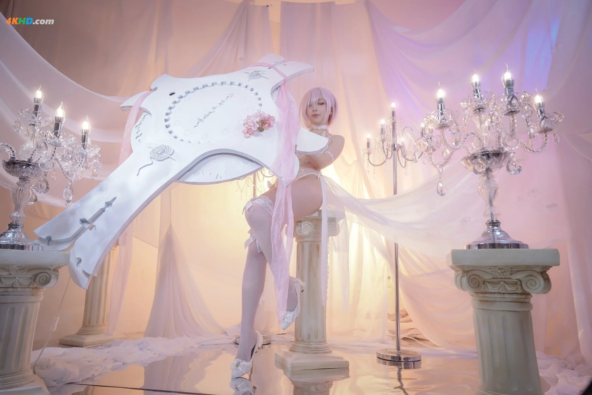 ENMYO은묘 (@enmyo_cos) – Mash Kyrielight (Wedding ver)  art by ファジョボレFajyobore[4MB-9photos]