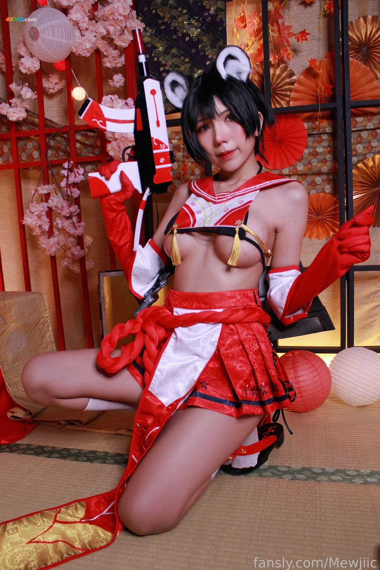 Mewjiic – Kasuga Tsubaki[100MB-33photos]