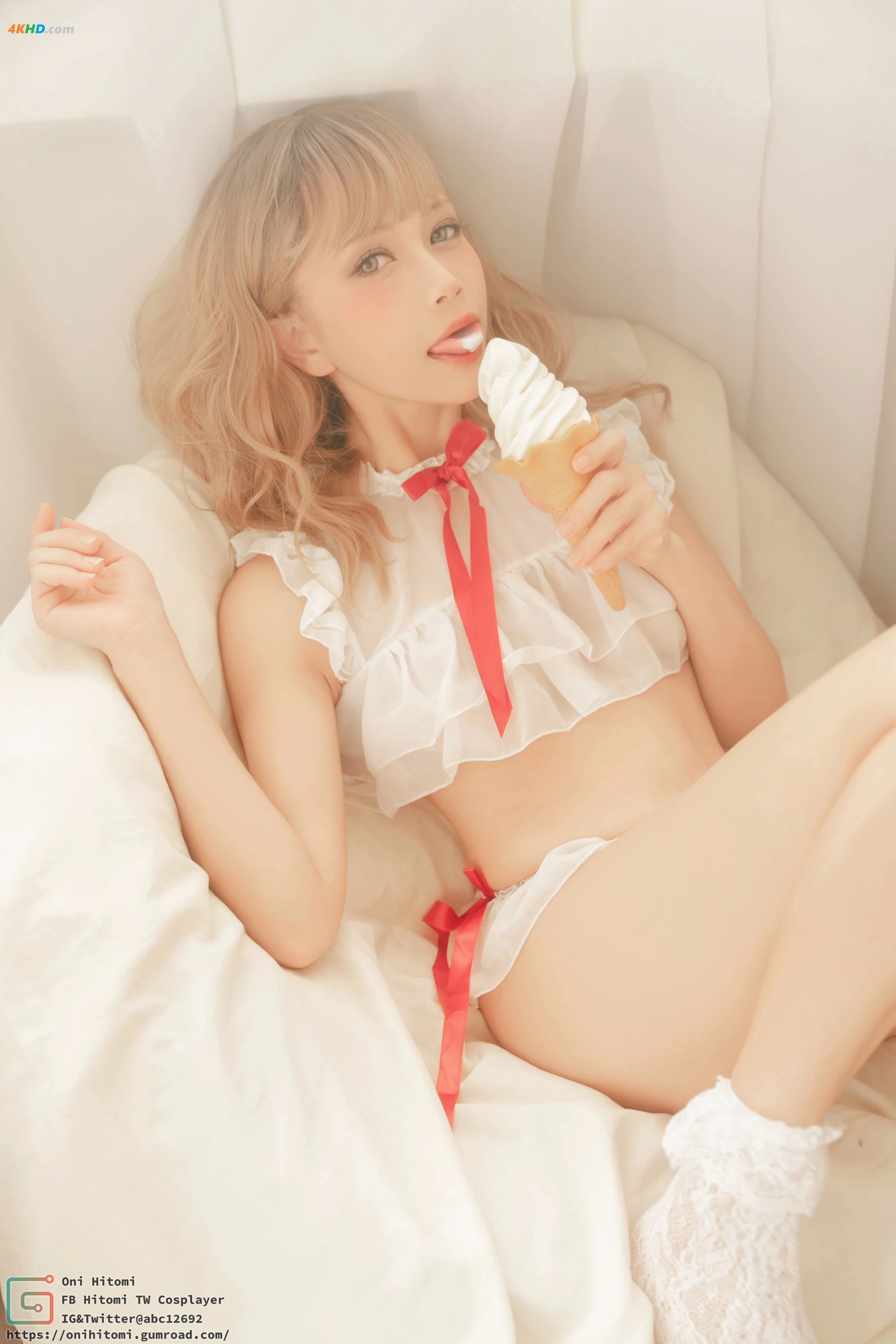 Oni Htom – 冰淇淋女孩[227MB-55photos]