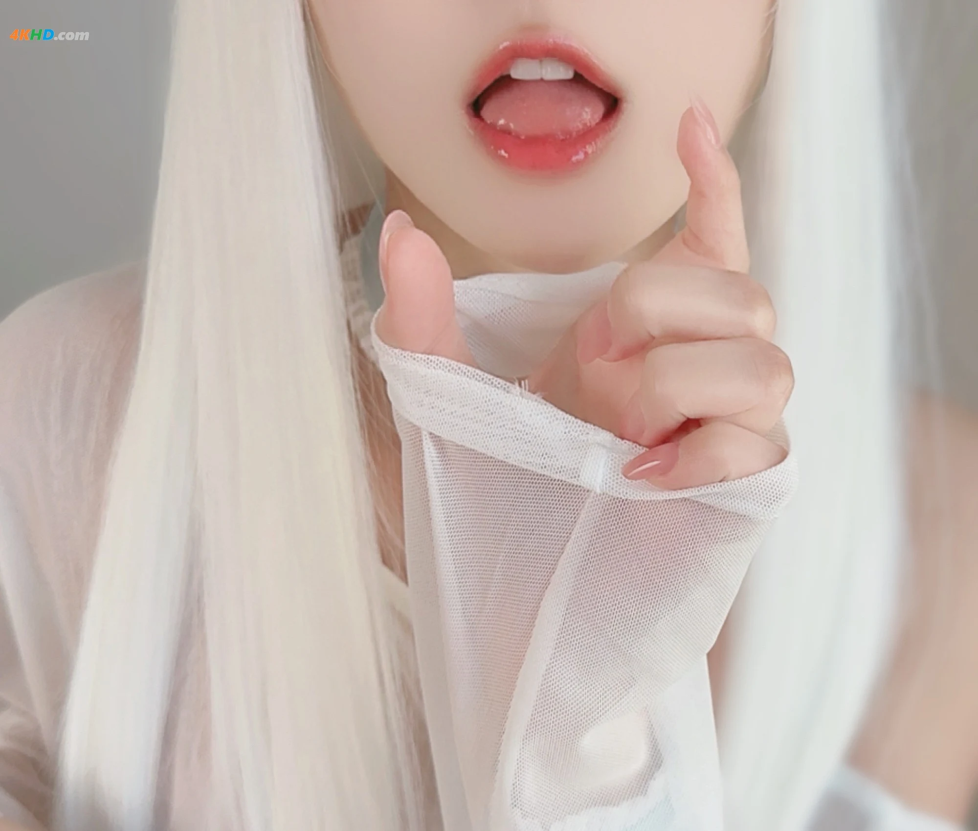 布丁大法  白毛女友[776MB-105photos]