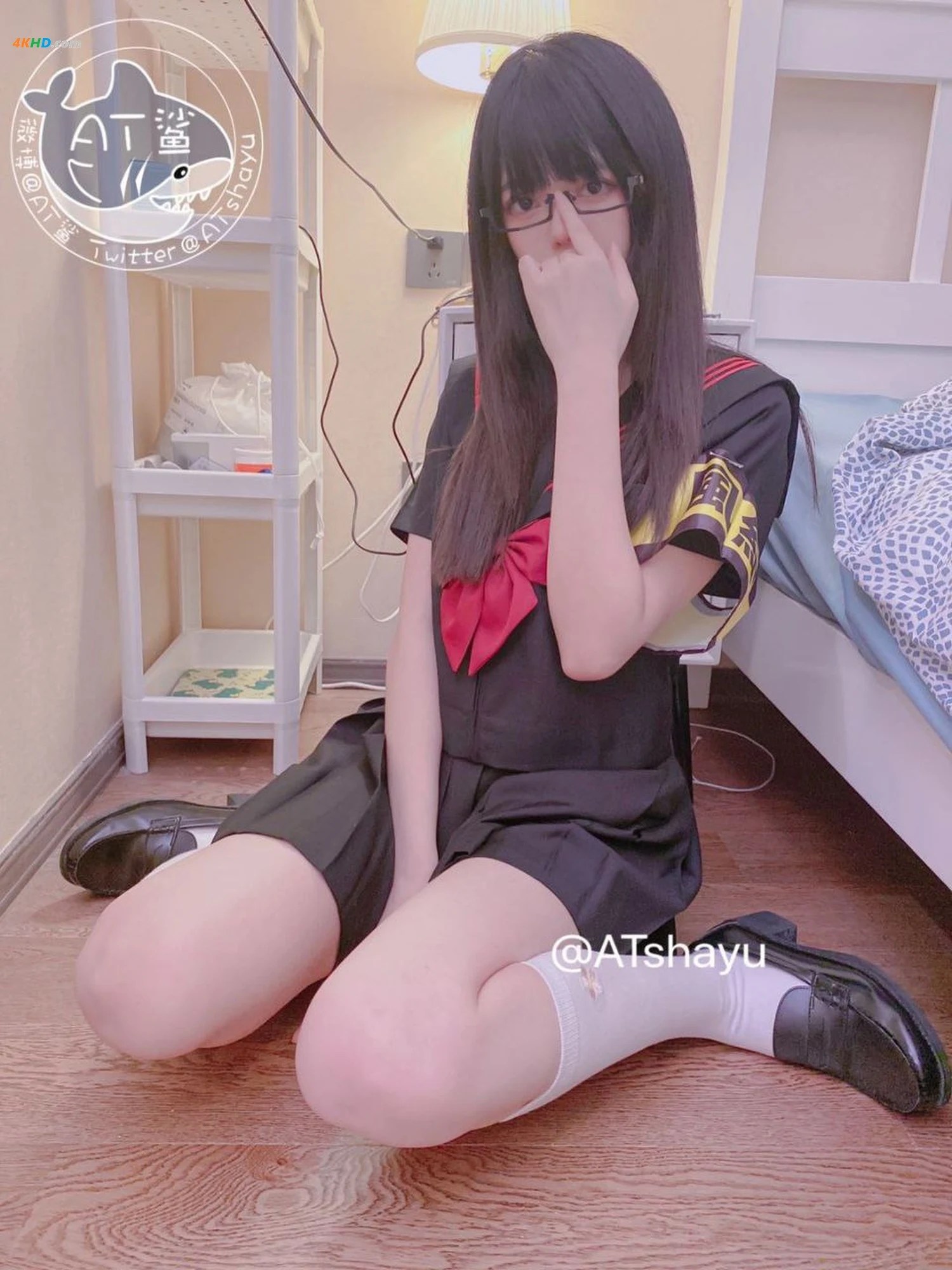 AT鲨  不守纪律的风纪委员[26MB-51photos]