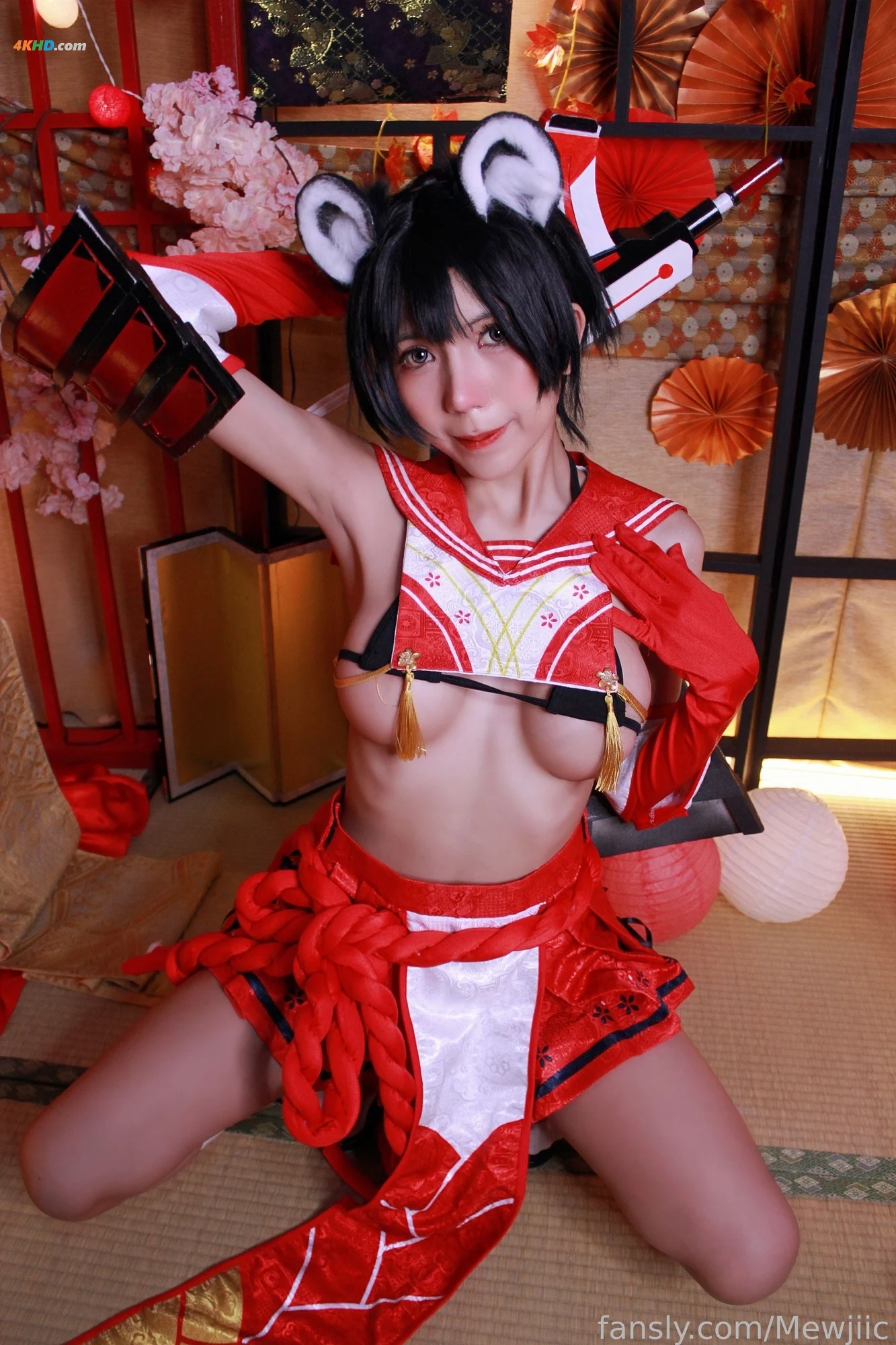 Mewjiic – Kasuga Tsubaki[100MB-33photos]