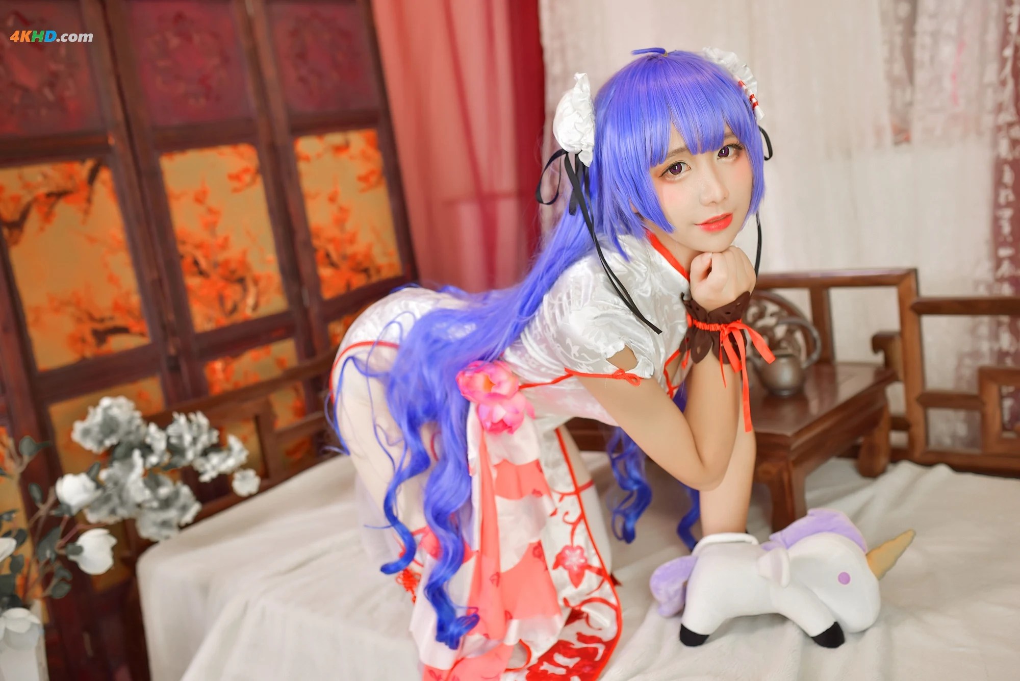 九曲jean – Unicorn Qipao[78MB-9photos]