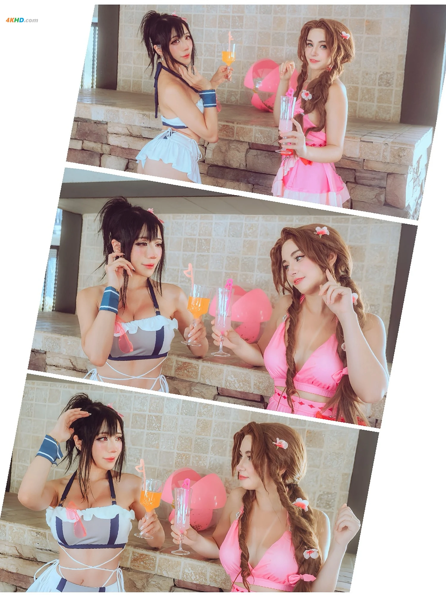 wiseinmadness & Usagi Christy ︱ Aerith, Tifa[14MB-19photos]