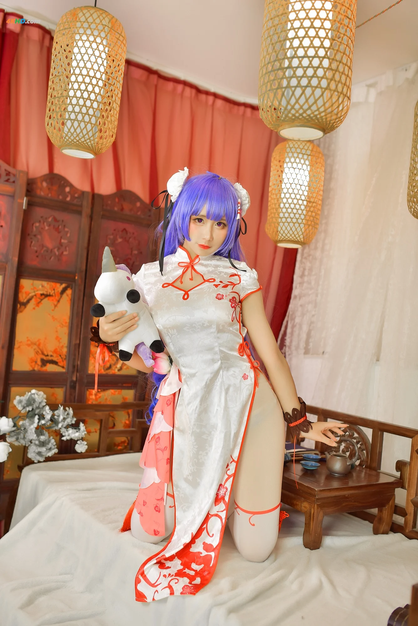九曲jean – Unicorn Qipao[78MB-9photos]