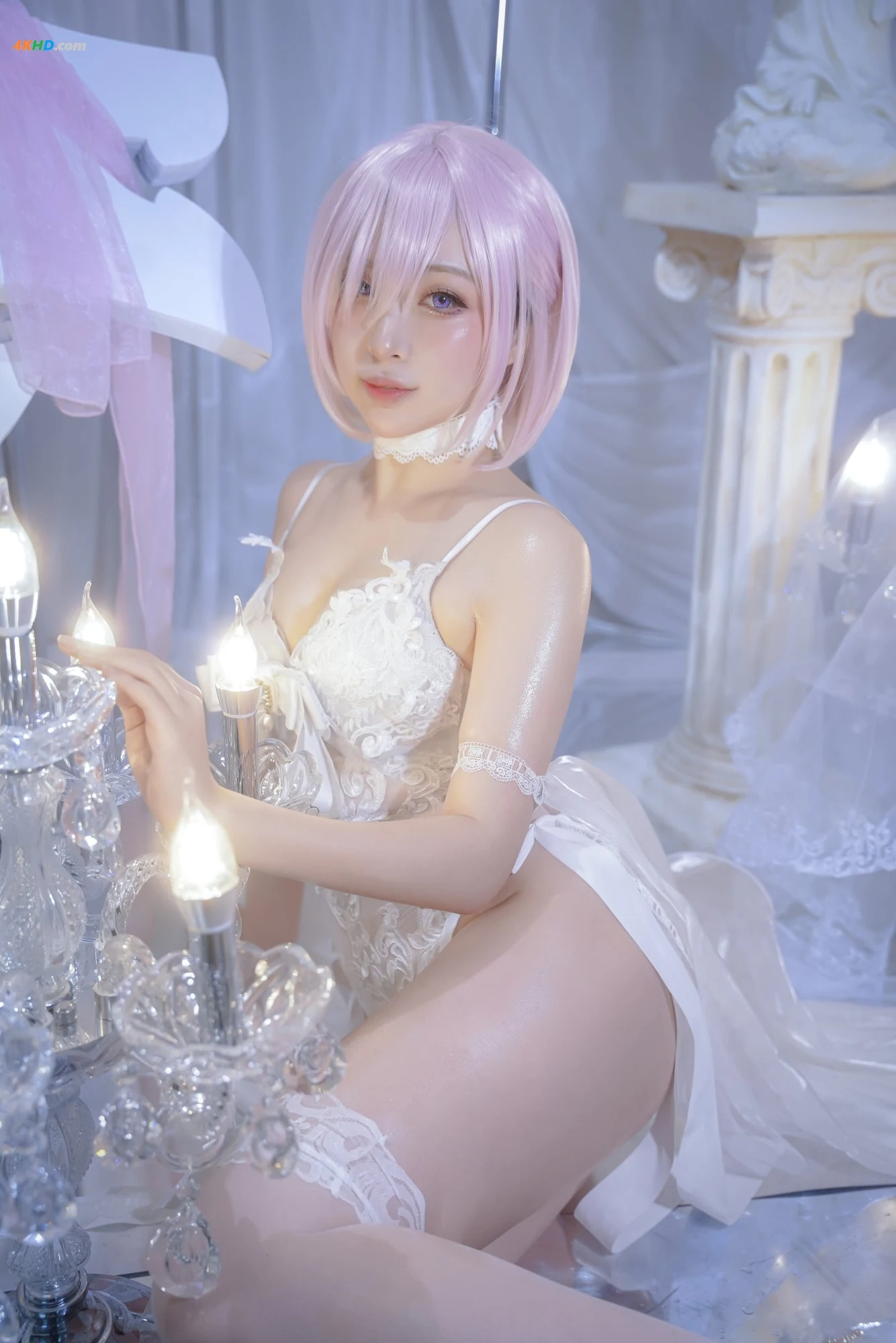 ENMYO은묘 (@enmyo_cos) – Mash Kyrielight (Wedding ver)  art by ファジョボレFajyobore[4MB-9photos]