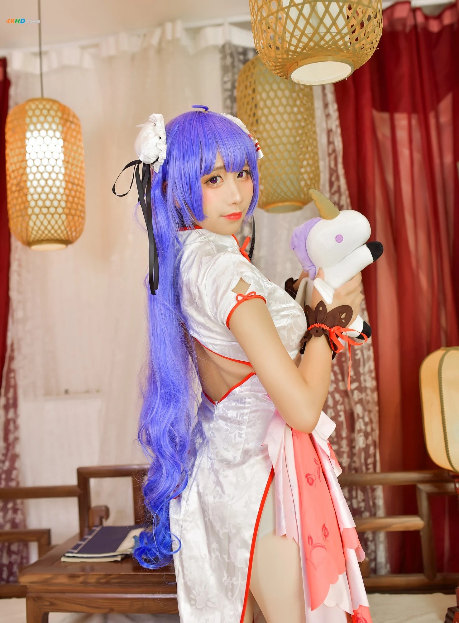 九曲jean – Unicorn Qipao[78MB-9photos]