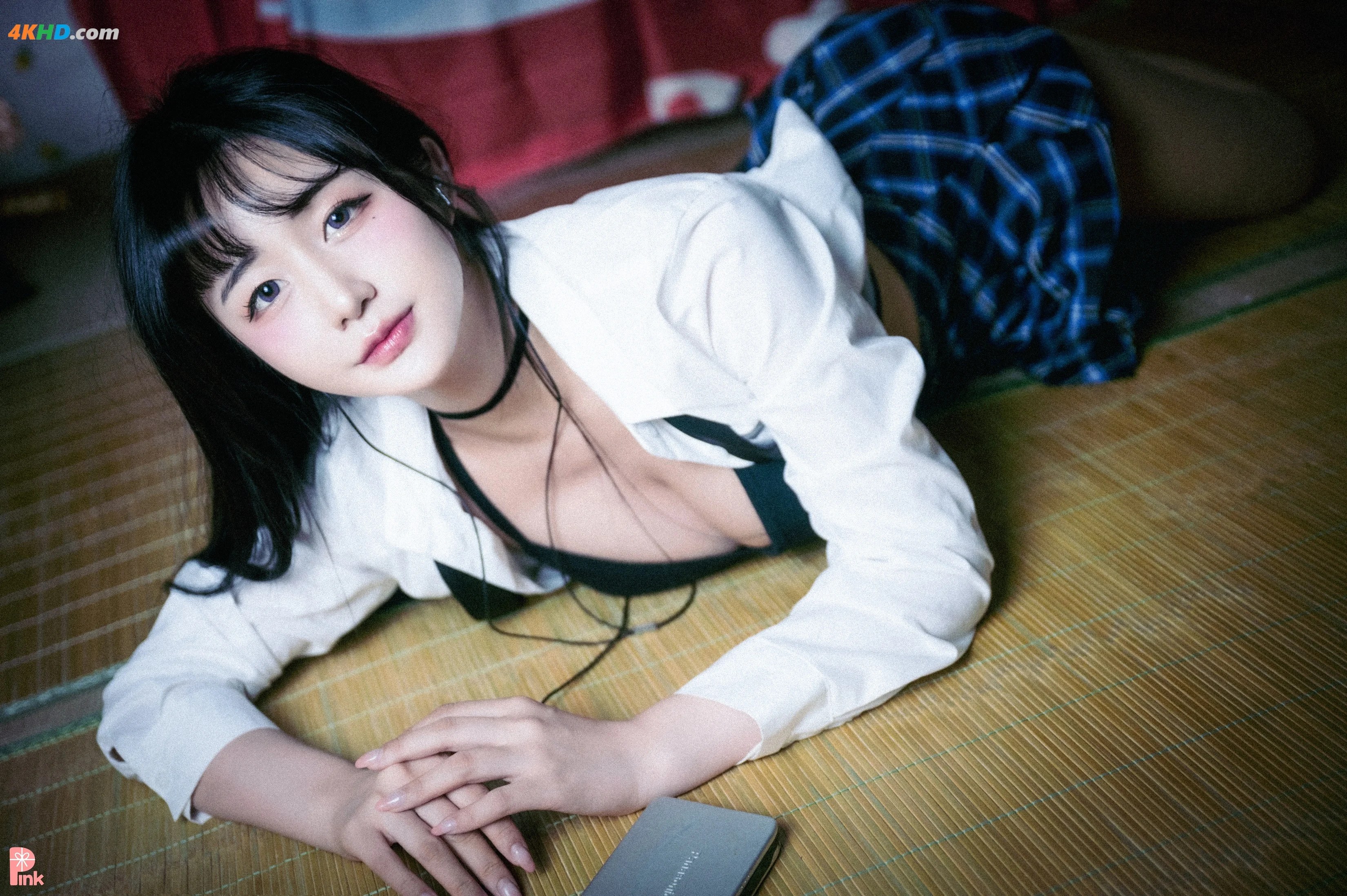 PINK RIBBON – Jina (한지나) – part 02 지나의 교복 생활 Dark ver[413MB-36photos]